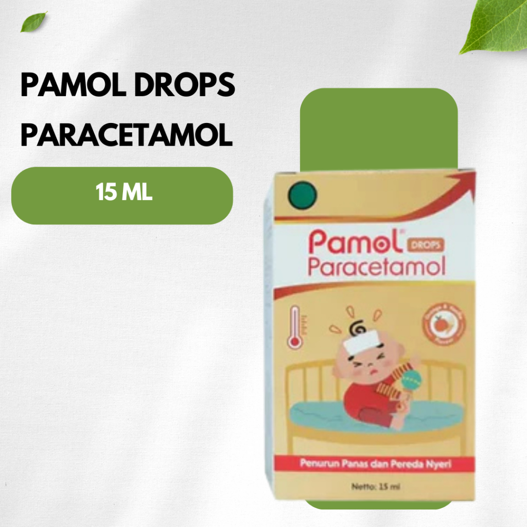 Pamol Paracetamol Drop untuk Menurunkan Demam Bayi (15 ml)