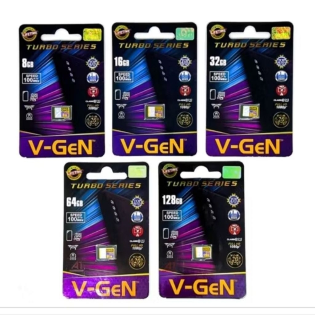 Memory Card Vgen Micro SD Card Original 8GB 16GB 32GB 64GB 128GB Turbo 128GB Class 10 Memory Card Mi