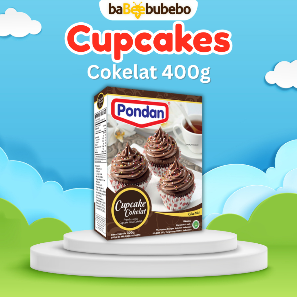 

Pondan Cupcake Cokelat Premiks 300g