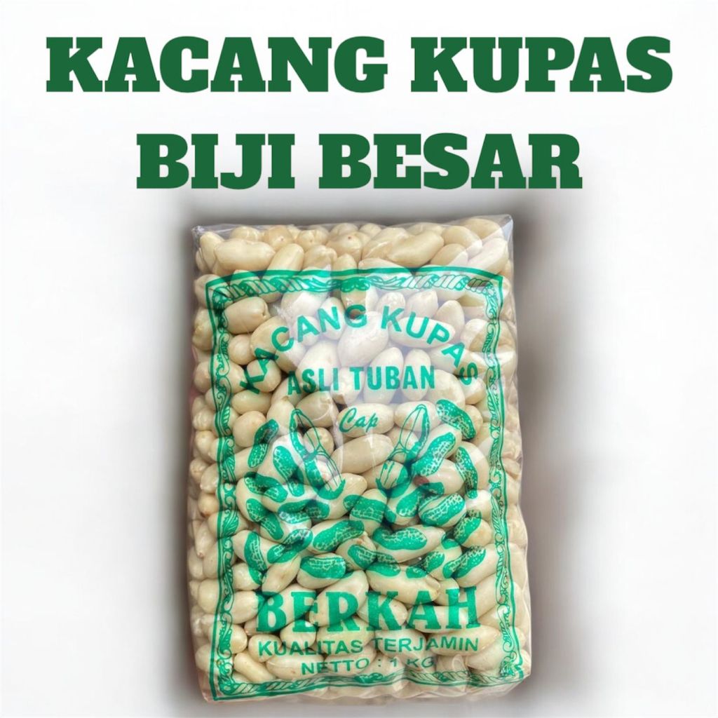 

kacang kupas tuban biji besar 1 kg