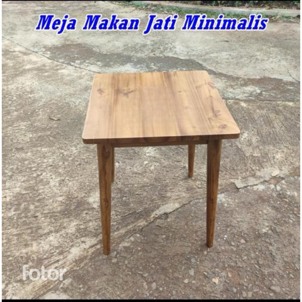 Meja makan minimalis Jati Meja Cafe Jati Meja makan Cafe Jati Asli