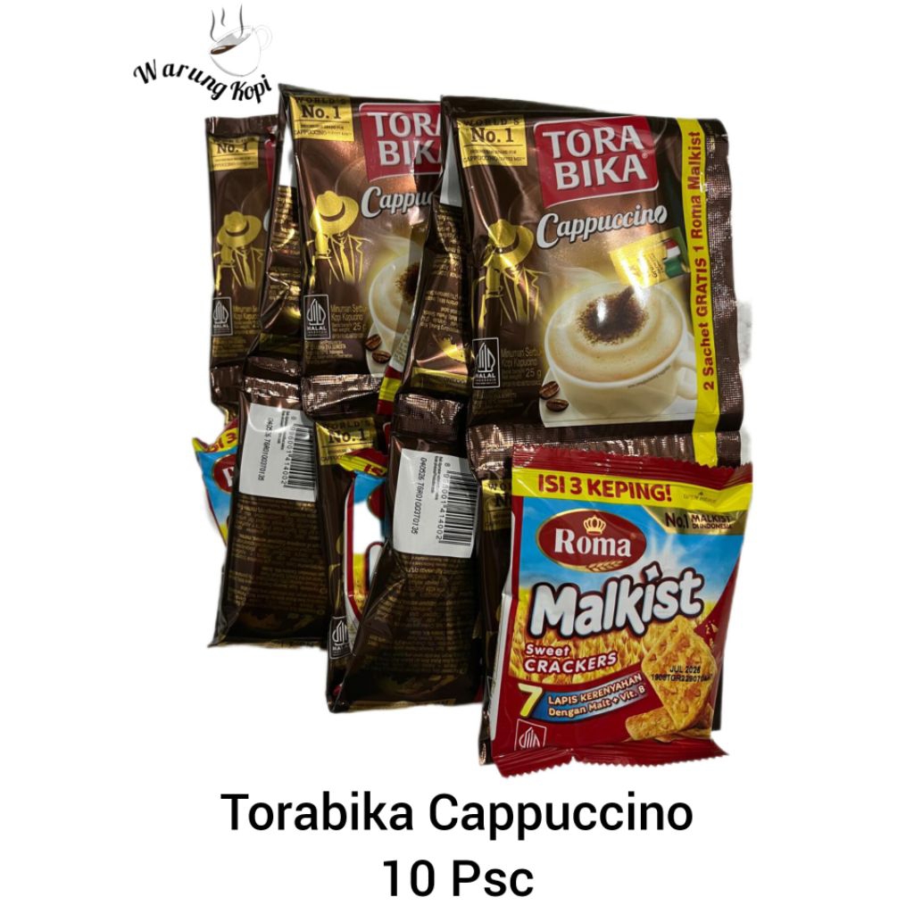 

Kopi Torabika Cappuccino 25 Gr ( Free malkist 5 Pcs)