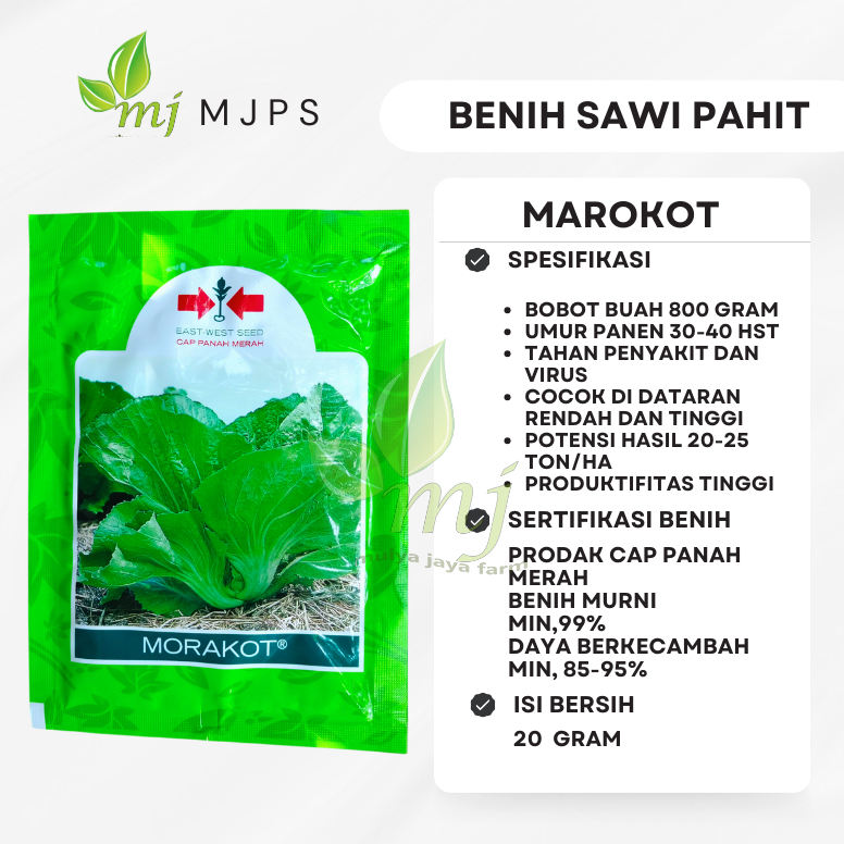 Benih Sawi Pahit MAROKOT Cap Panah Merah 20 Gram