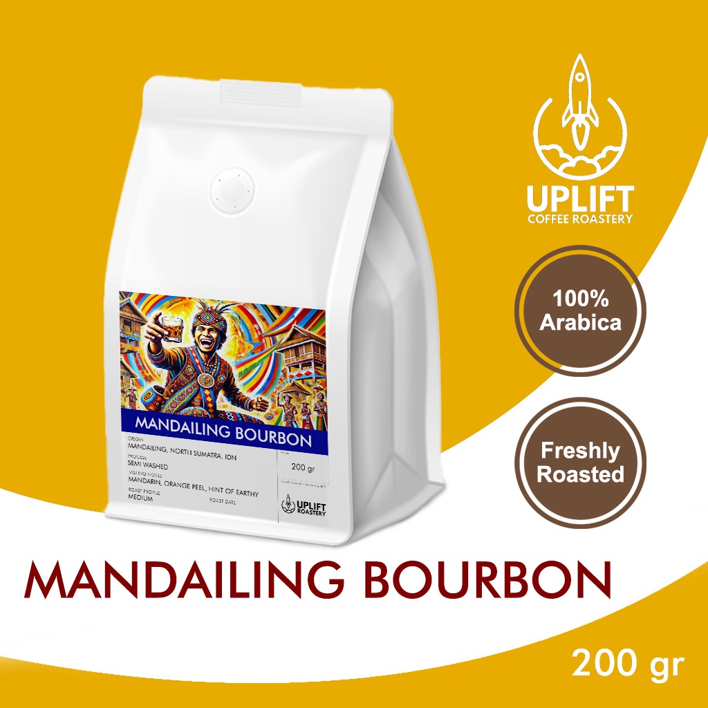

Arabika Mandailing Bourbon 200gr - Coffee Kopi Arabica Single Origin Filter Espresso Beans Giling