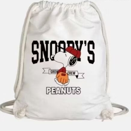 Snoopy Tas Serut / pouch serut Snoopy Sedang / besar Snoopy tas Ransel Serut multifungsi Ready New
