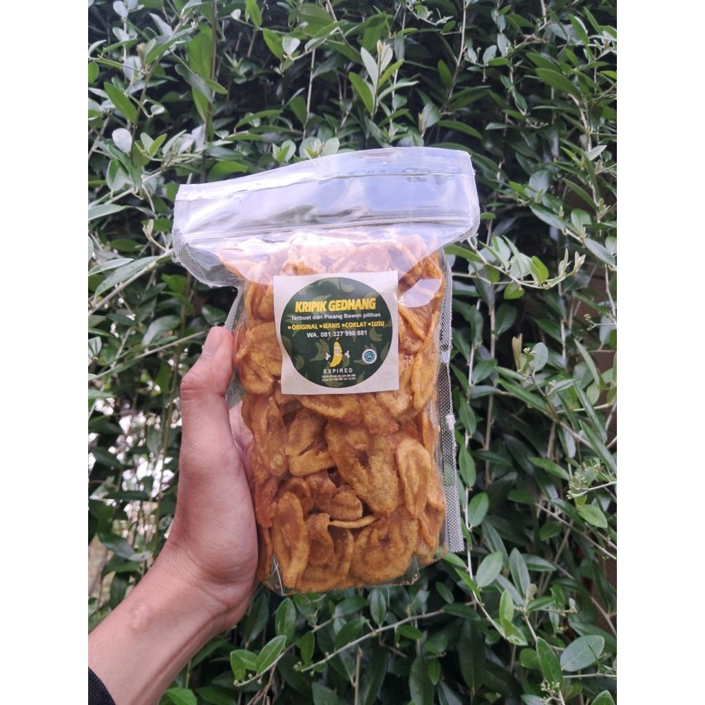 

Kripik Pisang Tanduk Karamel Premium Rasa manis -+250gr