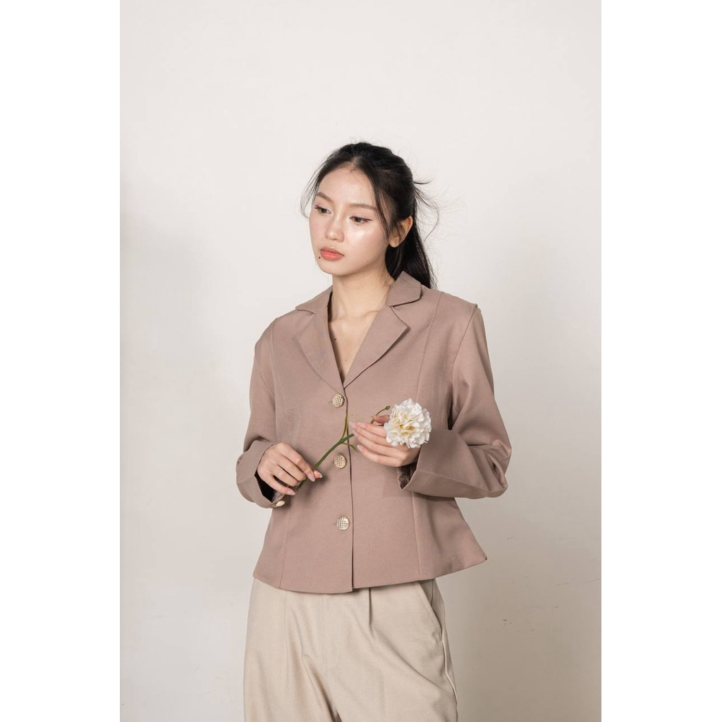 MY NARA - KAI BLAZER 4550 - Blazer korea - Blazer wanita korea - Blazer lengan panjang wanita