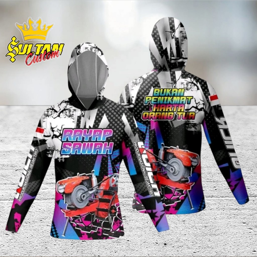 Kaos Traktor Lengan Panjang Baju Traktor Balap