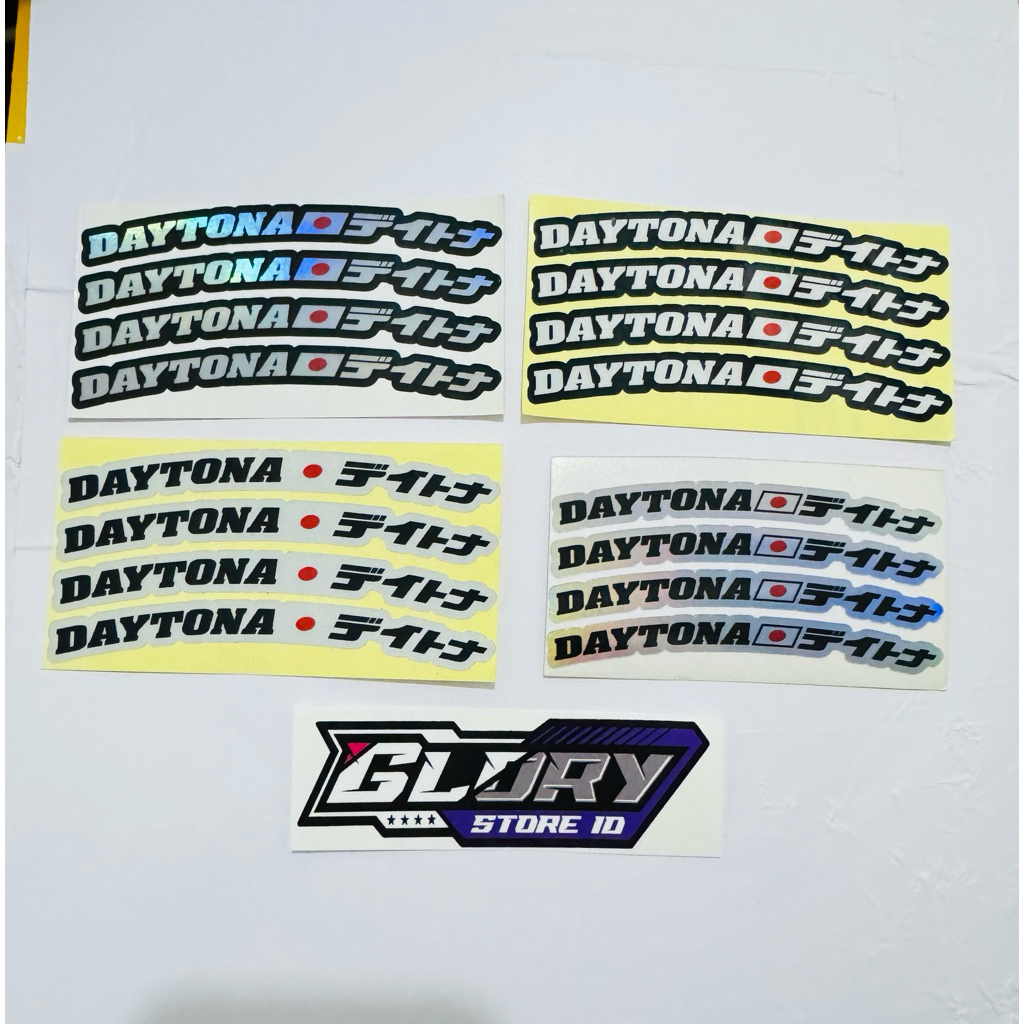 Sticker Velg Daytona Japan/ Jepang Stiker velg motor Daytona Jepang