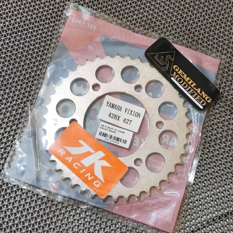 GEAR BELAKANG TK RACING ORIGINAL VIXION NVL NVA NEW OLD 38 39 40 41 42 43 44 PNP UNIVERSAL GIR GER