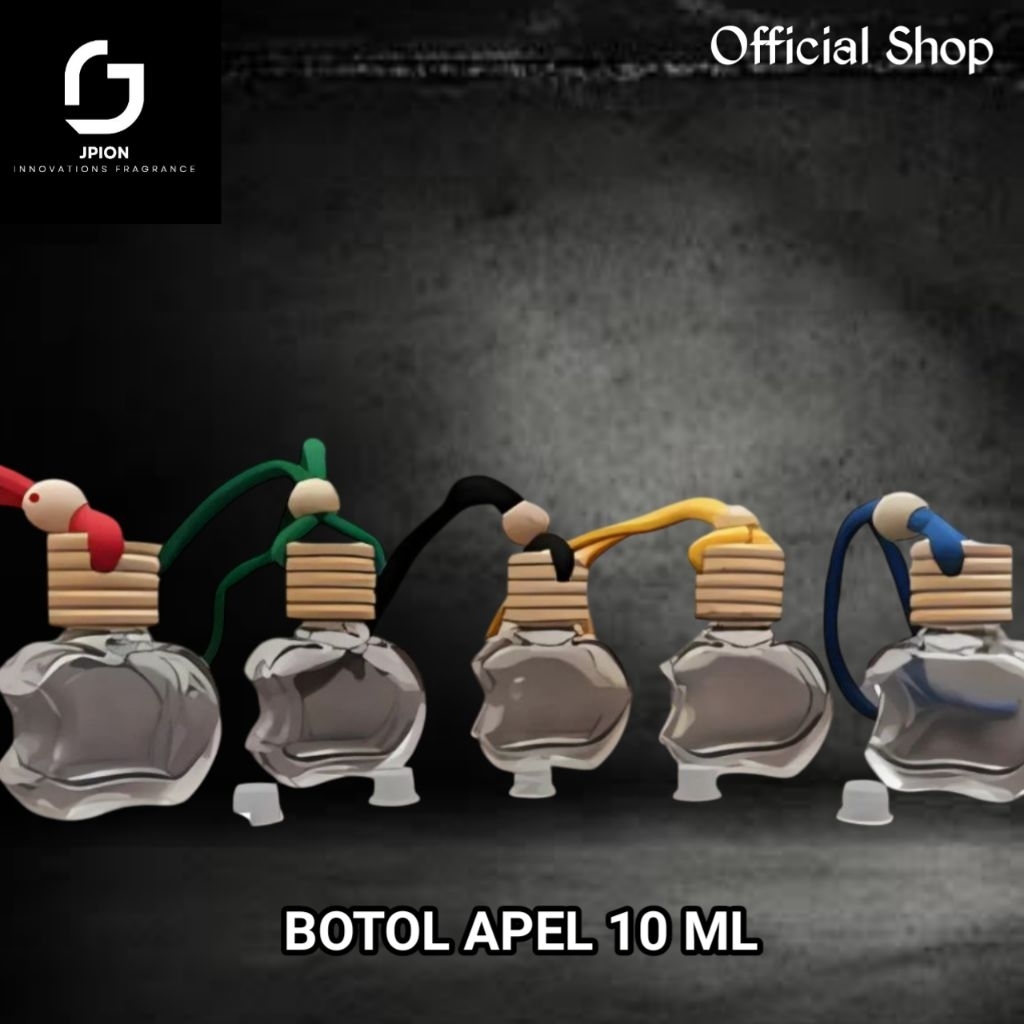 BOTOL APEL PARFUM MOBIL GANTUNG 10 ML BOTOL LUCU UNIK UNTUK PARFUM MOBIL / PENGHARUM RUANGAN HARGA G