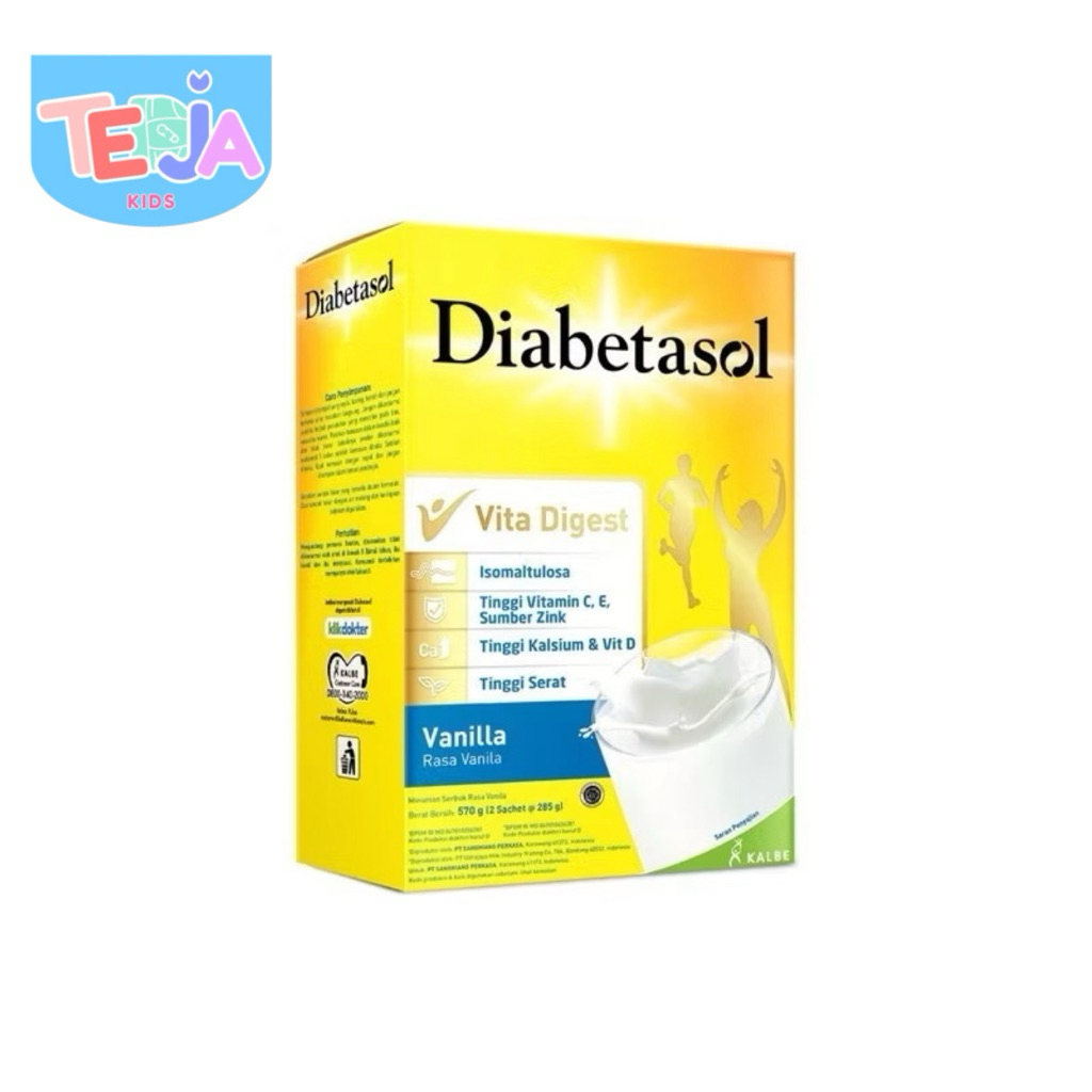 

Diabetasol Vita Digest Vanilla 570gr - Susu Khusus Penderita Diabetes
