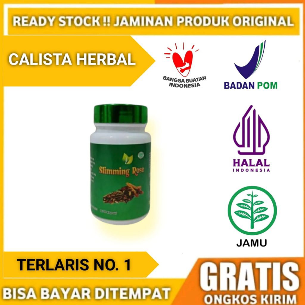 SLIMMING ROSE BY HERA ASLI ORIGINAL OBAT PELANGSING BADAN HERBAL AMPUH ORI BPOM