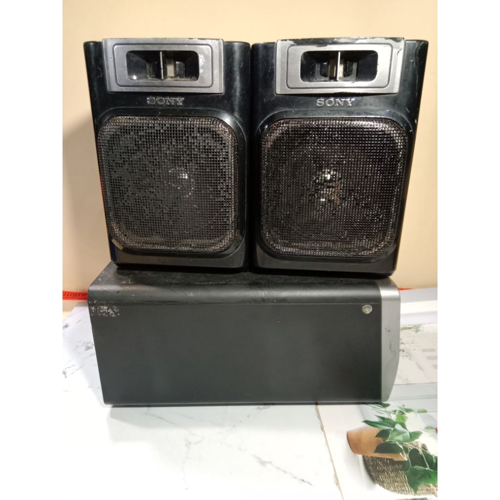 speaker pasif sony copotan compo jadul