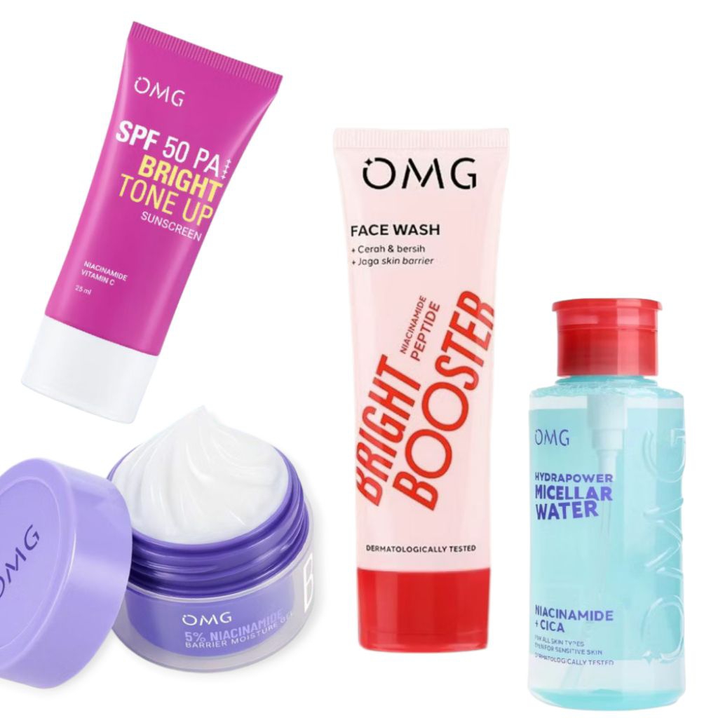 Omg Satu Paket Lengkap Skincare Perawatan Kulit Wajah Kusam Berjerawat Bruntusan Kemerahan Pori Besa