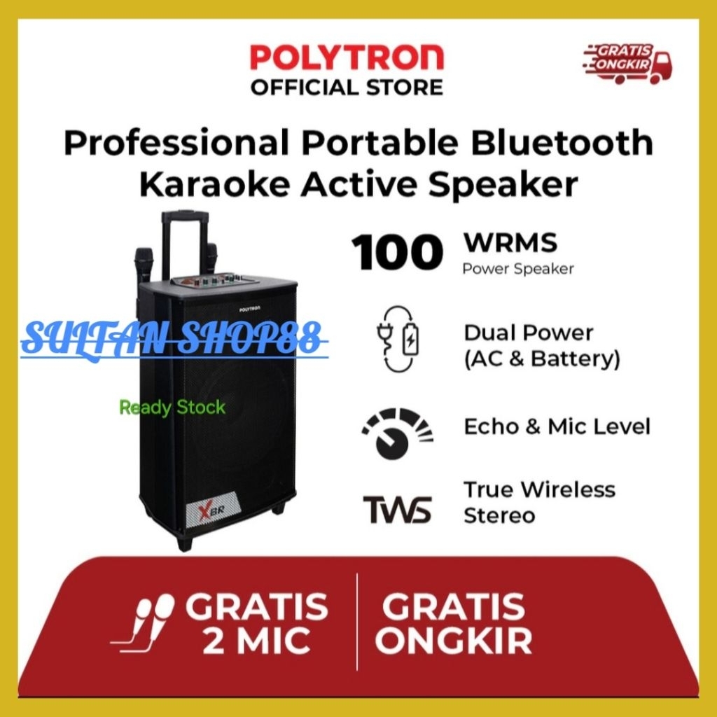 POLYTRON SPEAKER AKTIF PASPRO15F7 WOOFER 15 INCH I SPEAKER AKTIF POLYTRON PASPRO15F7 WIRELESS BLUETO