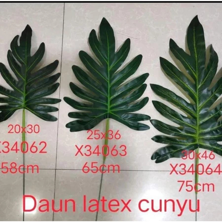 [DAUN LUSINAN ] Daun Monstera Series Artificial / Daun Hiasan / Daun Plastik Single