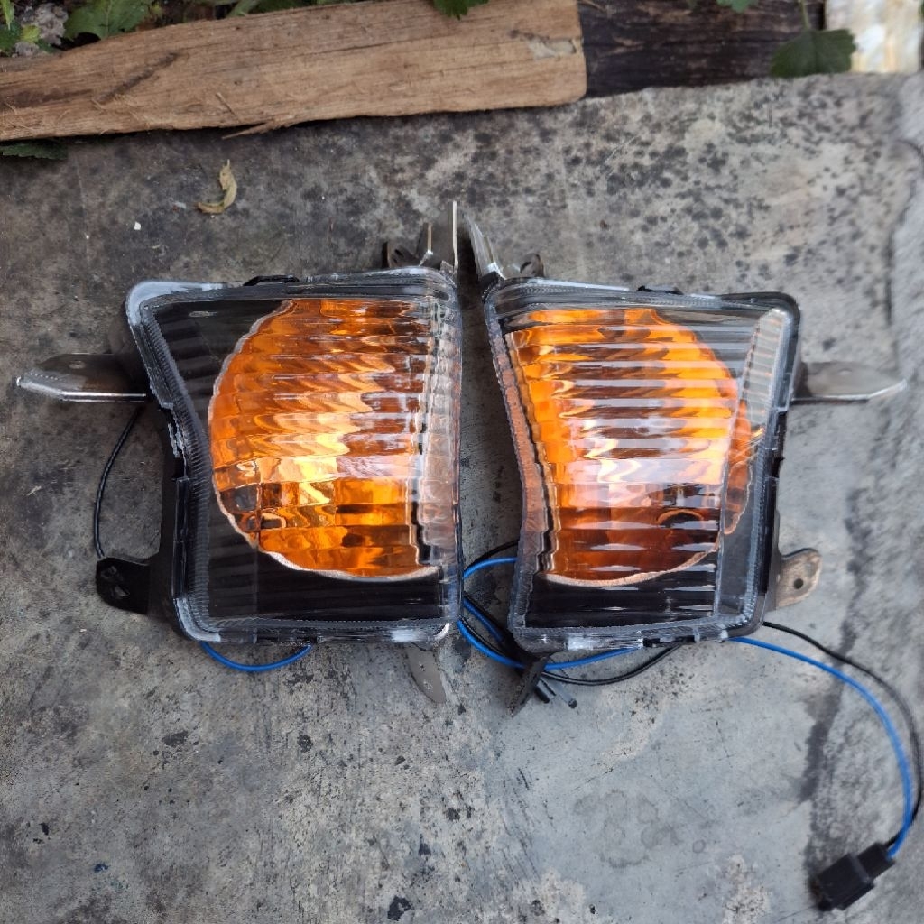 Lampu sen sein depan N-max old nmax lama custom hitam orange standar set kanan kiri