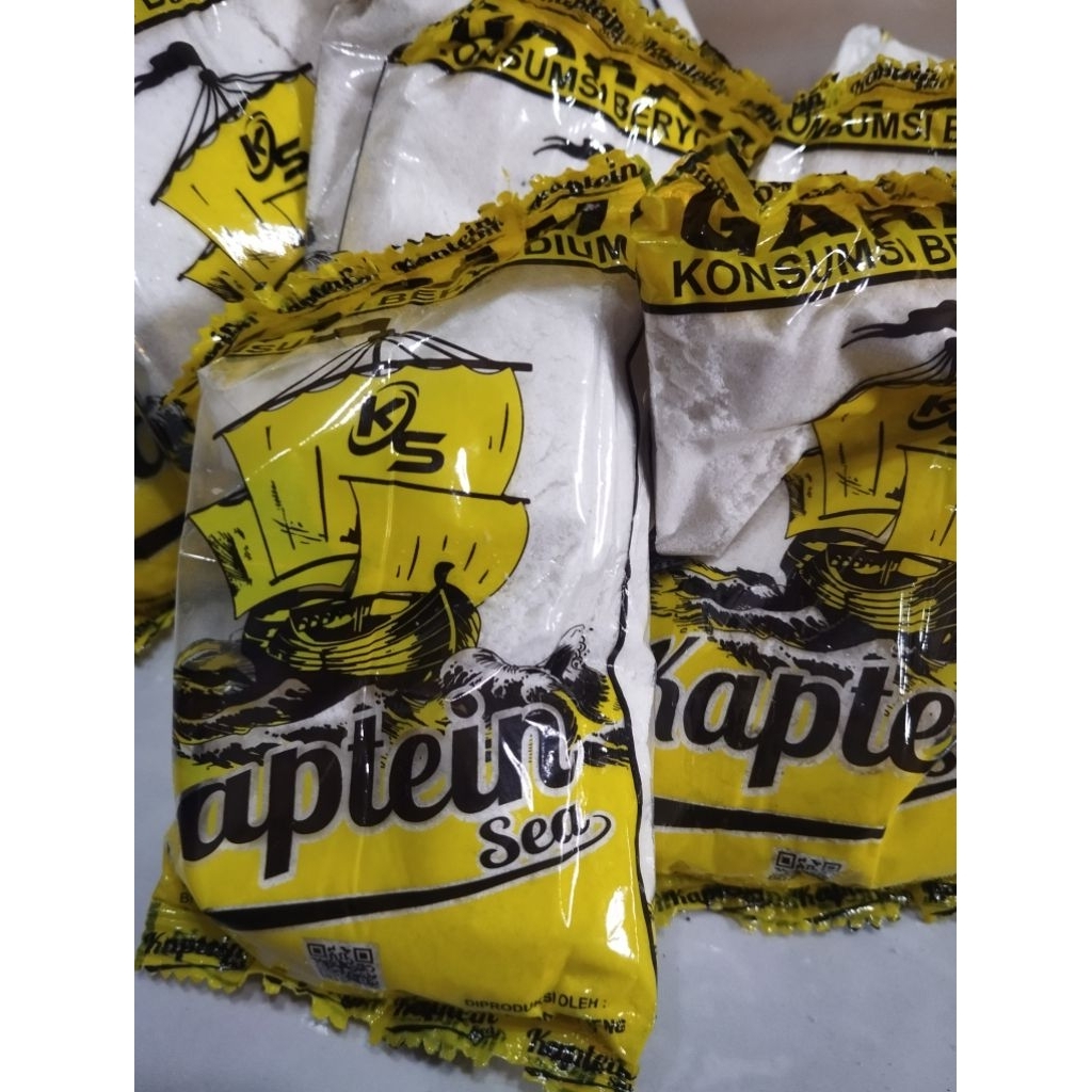 

PAKET HEMAT 10 PCS 200 GRM 2 KG GARAM CAP KAPTEIN SEA