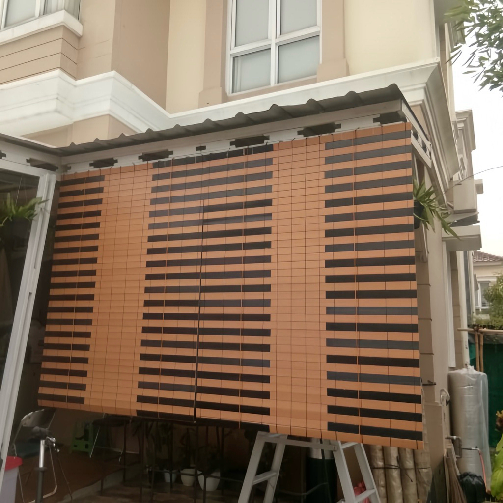 Tirai kerai kere kerey kerai outdor PVC estetik lebar 2 Meter (N)