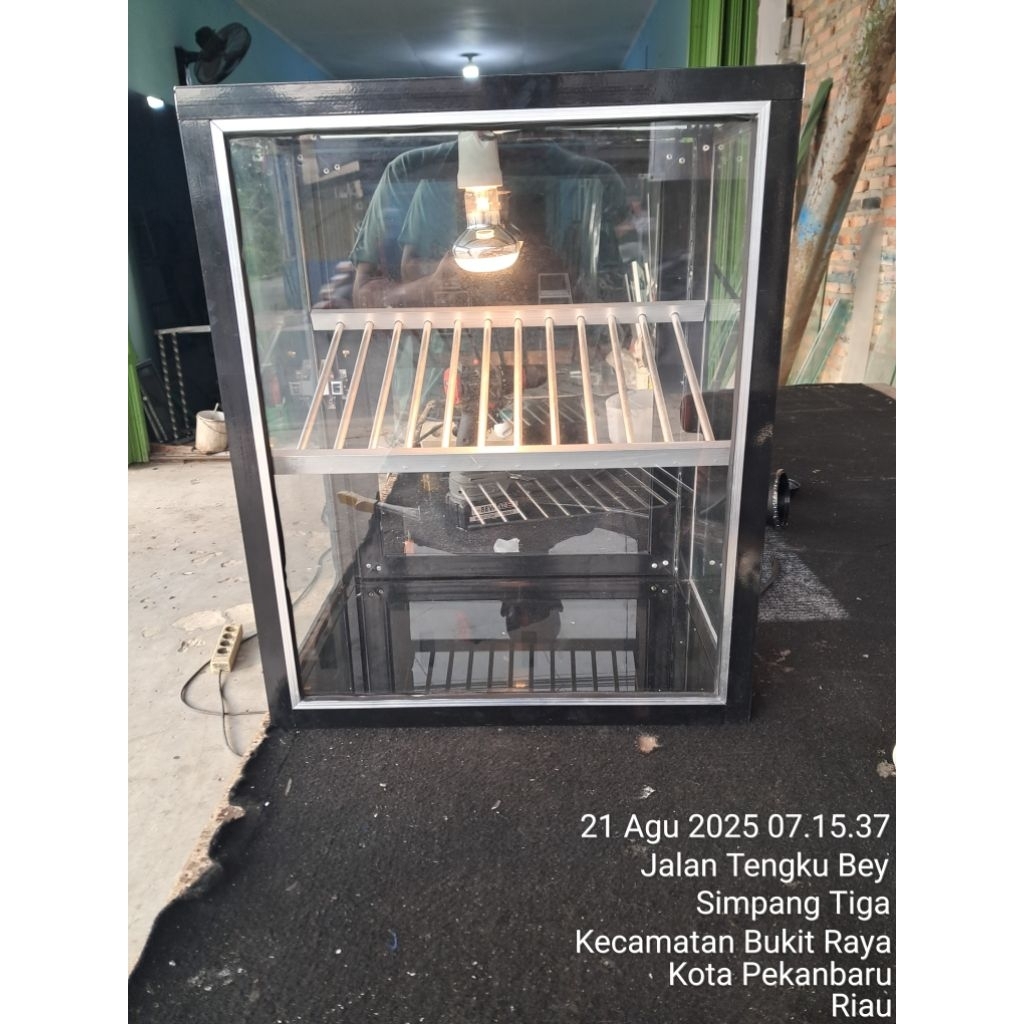 etalase ayam geprek dan fried chiken uk P 45 L30 T55