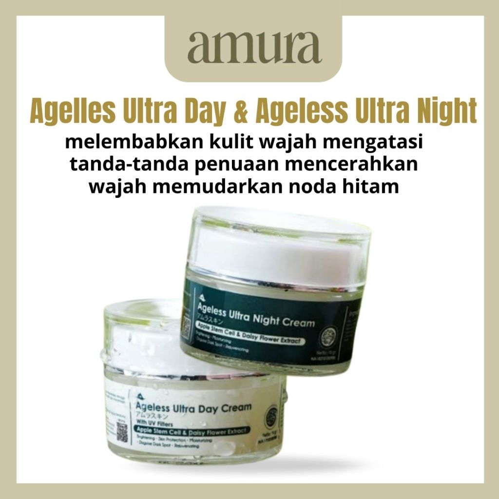 AMURA Ageless Ultra Day cream 10g & Ageless Ultra Night Cream10g