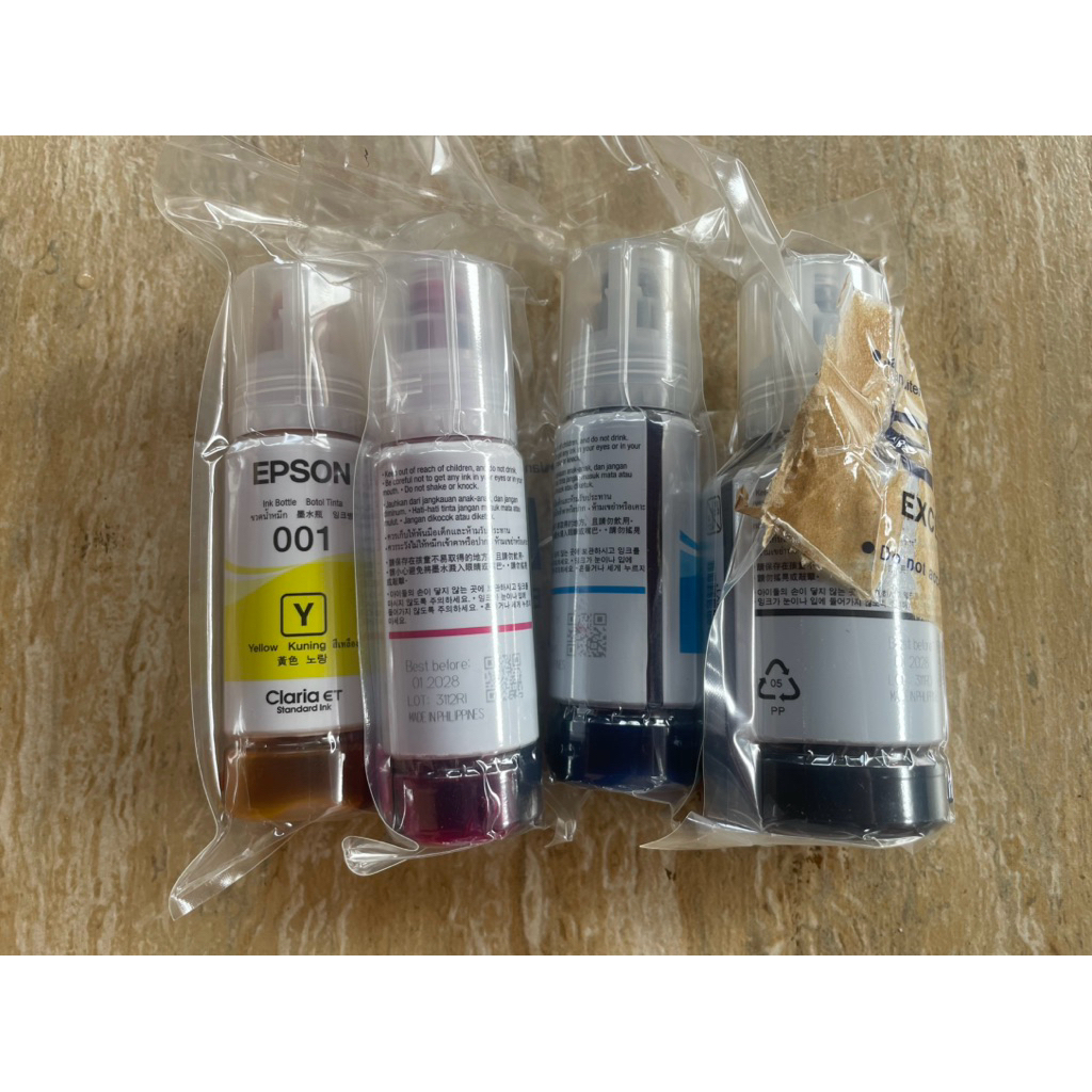 Tinta Epson 003 satu set Original bawaan printer epson L3210 L3250