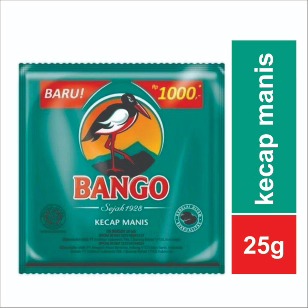 

Kecap bango renceng isi 12Sachet x 25gram kecap bango renceng 1.000an