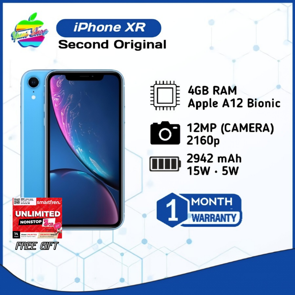 IPHONE XR 128GB /64GB SECOND MULUS BERGARANSI FULLSET