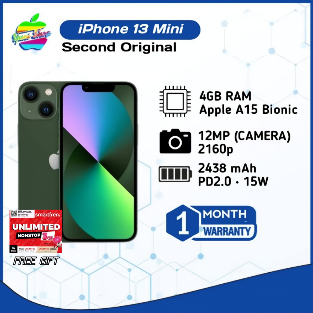 IPHONE 13 MINI 128GB SECOND MULUS BERGARANSI