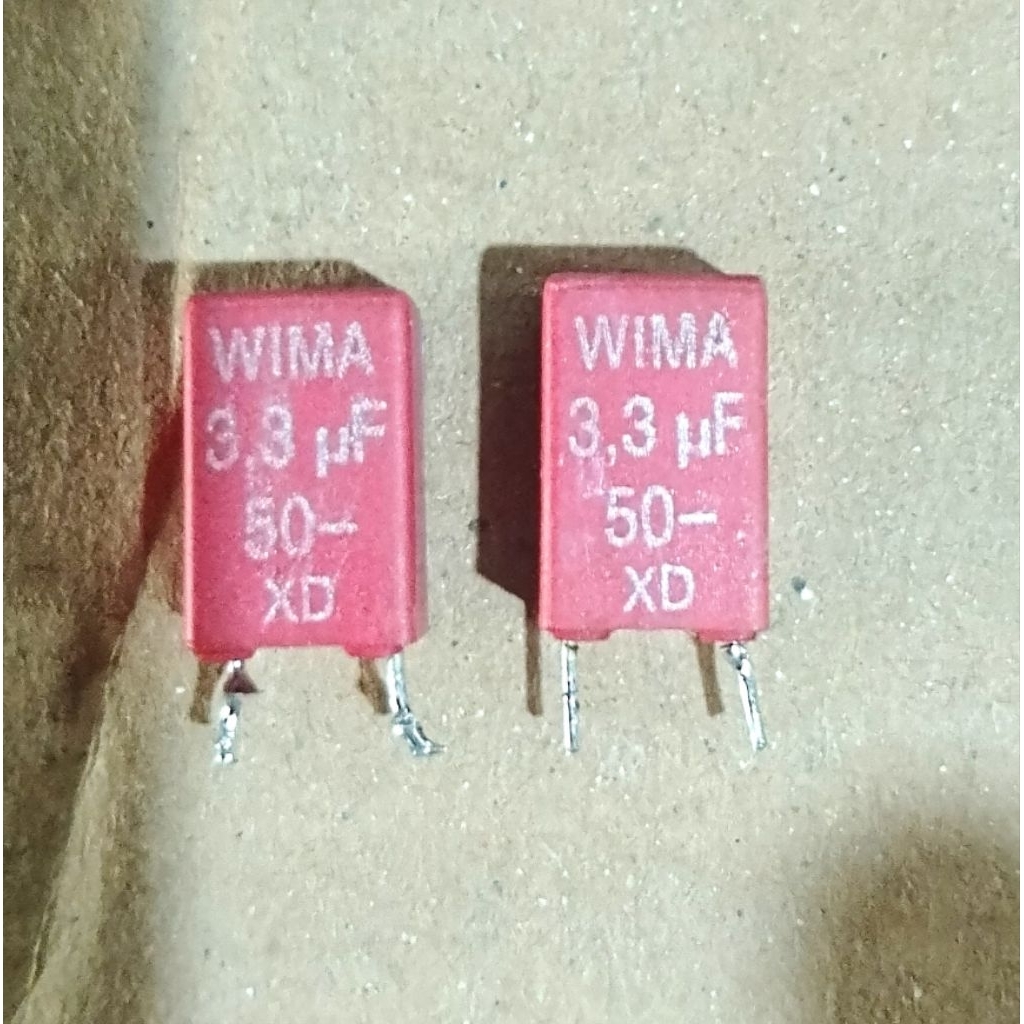 wima 3,3uf 50v original used copotan build up