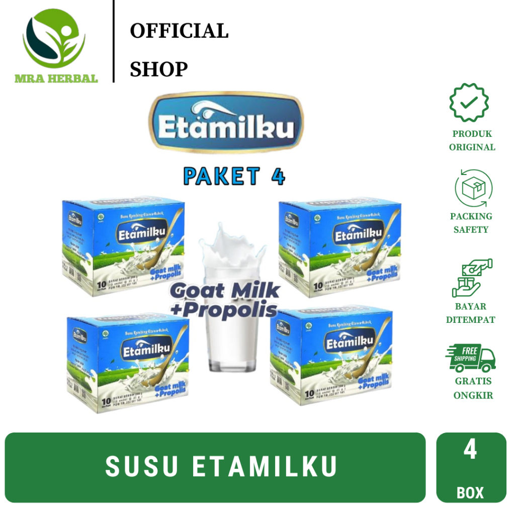 

Etamilku Paket | Susu Kambing Etawa SKyGoat Murni | Susu Kambing Bubuk Per Paket