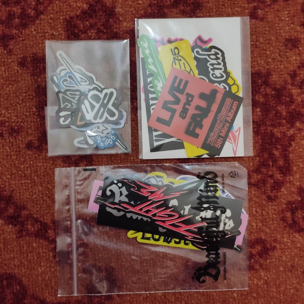 

[READY] STICKER PACK XDINARY HEROES TROUBLESHOOTING LIVE AND FALL BEAUTIFUL MIND