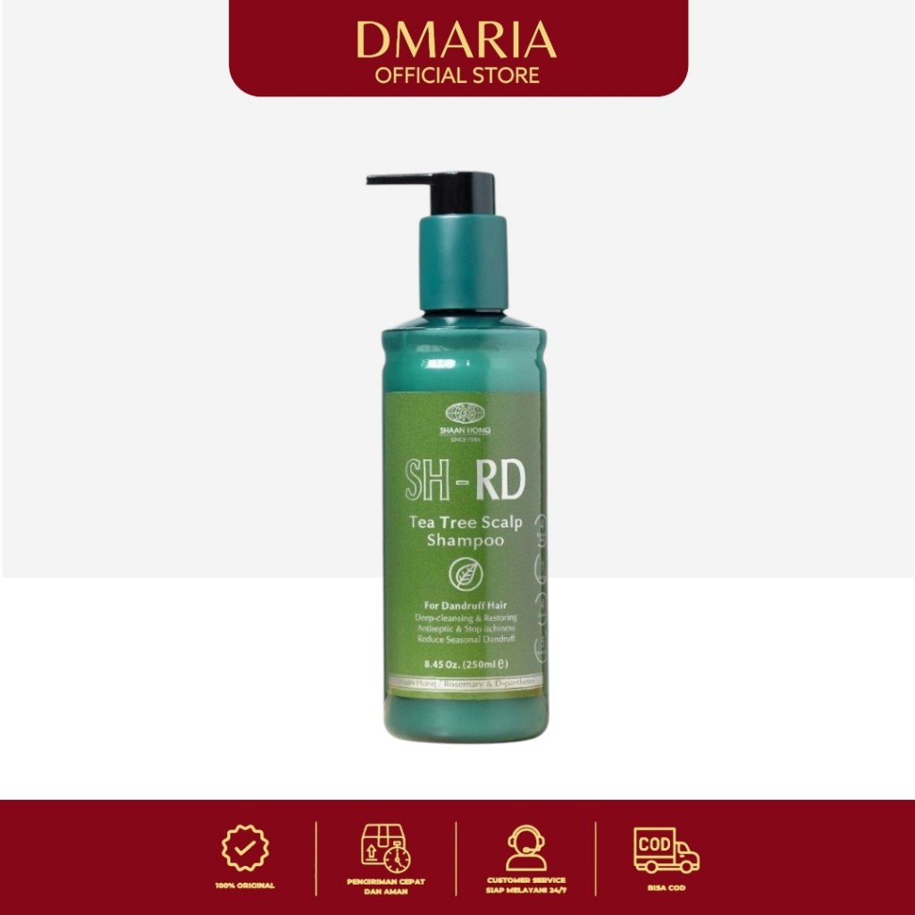 SHRD | Tea Tree | shampoo anti ketombe | Perawatan Rambut | Gatal | Ketombe | Ketombe kering | Kerin