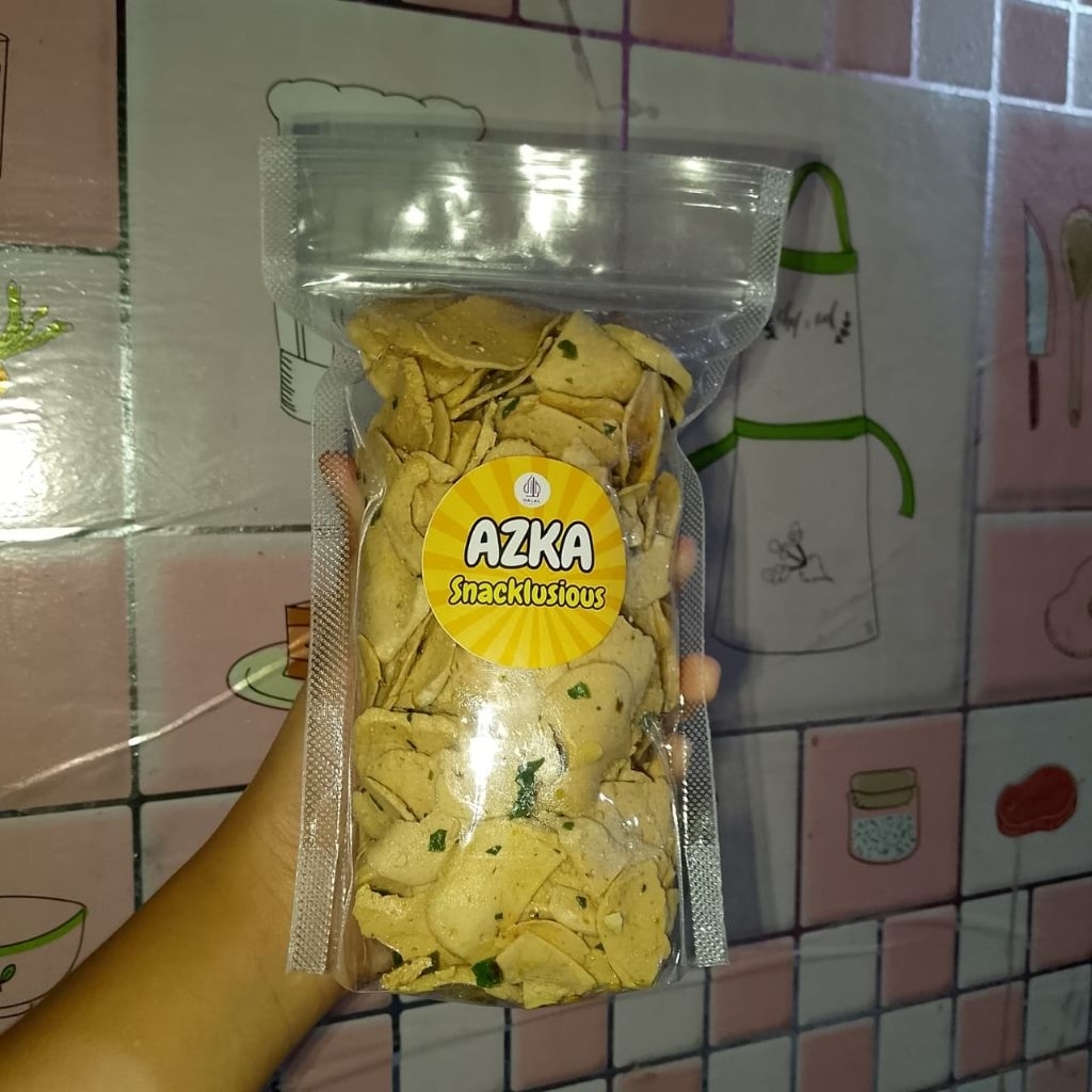 

Basreng chili oil daun jeruk