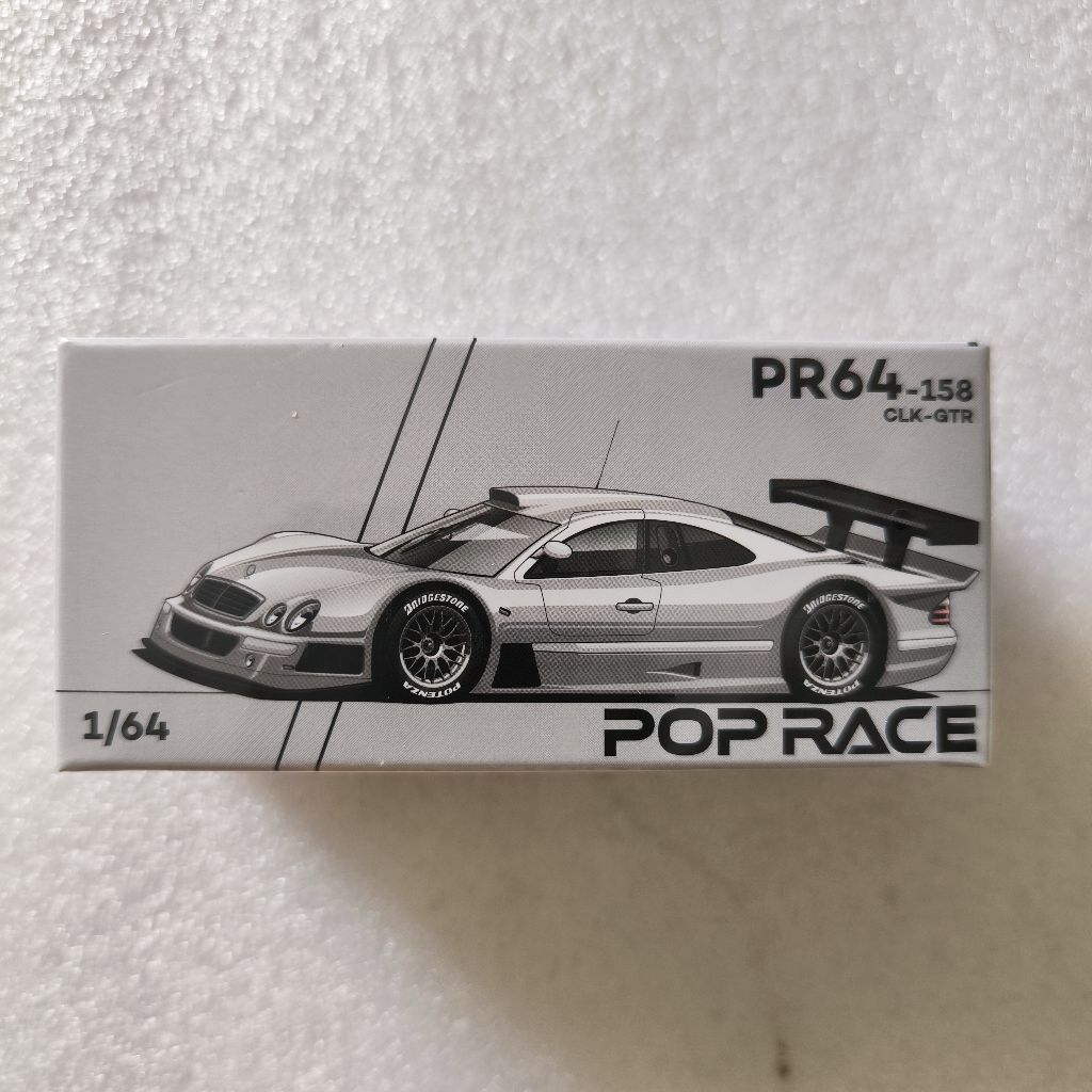 POP RACE MERCEDES BENZ AMG CLK GTR SILVER