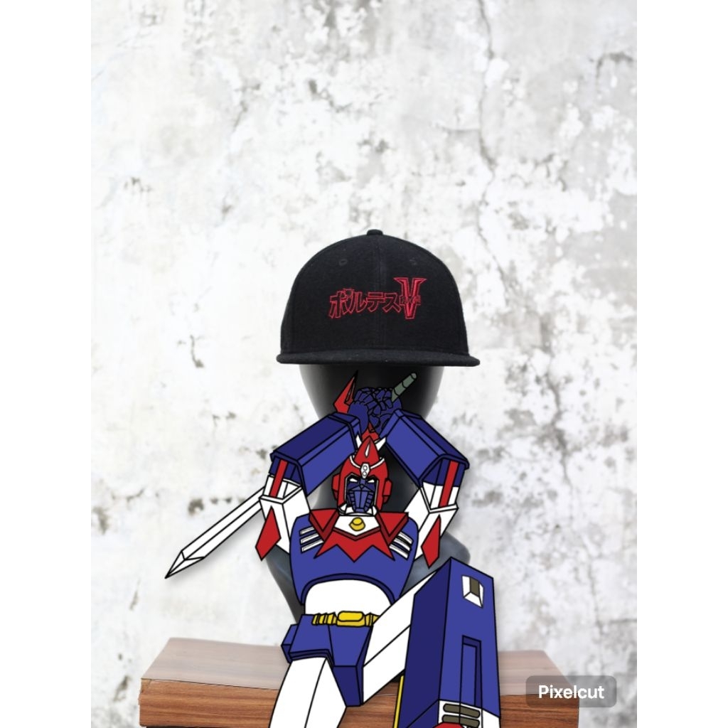 Snapback Voltes V Hitam Bordir Merah – Second Original New Era 9Fifty