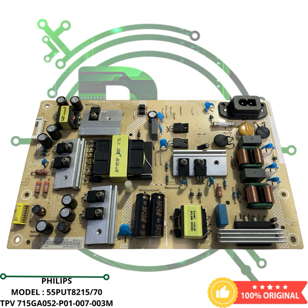 NEW ORIGINAL PSU POWER SUPPLY TV LED PHILIPS 55 INCH 55PUT8215/70 55PUT8215 TPV 715GA052-P01-007-003