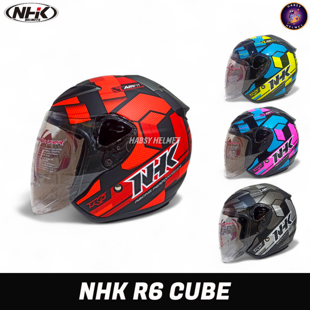 helm nhk motif r6 cube|half face