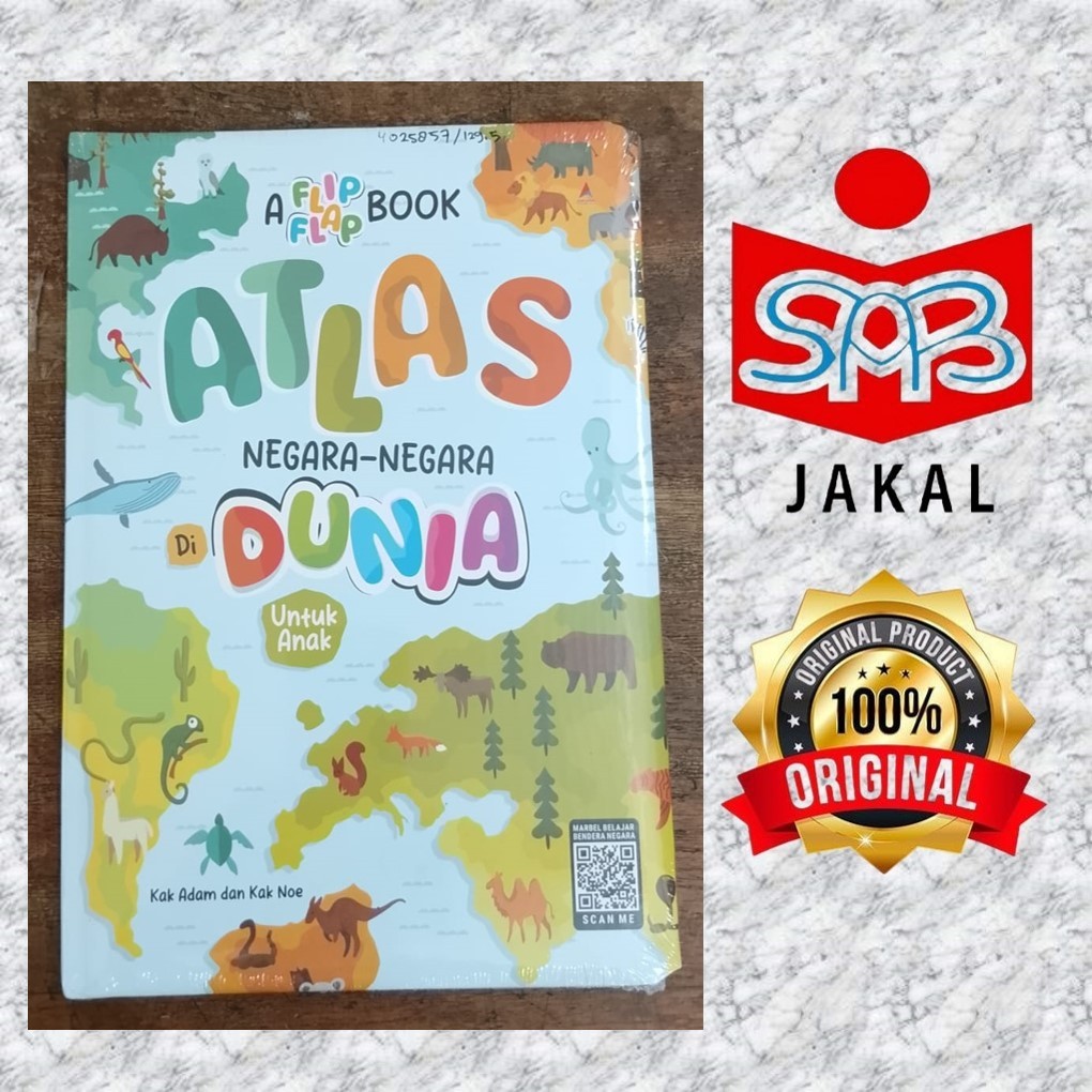 Atlas Negara-Negara di Dunia untuk Anak – Buku Edukasi Interaktif Original