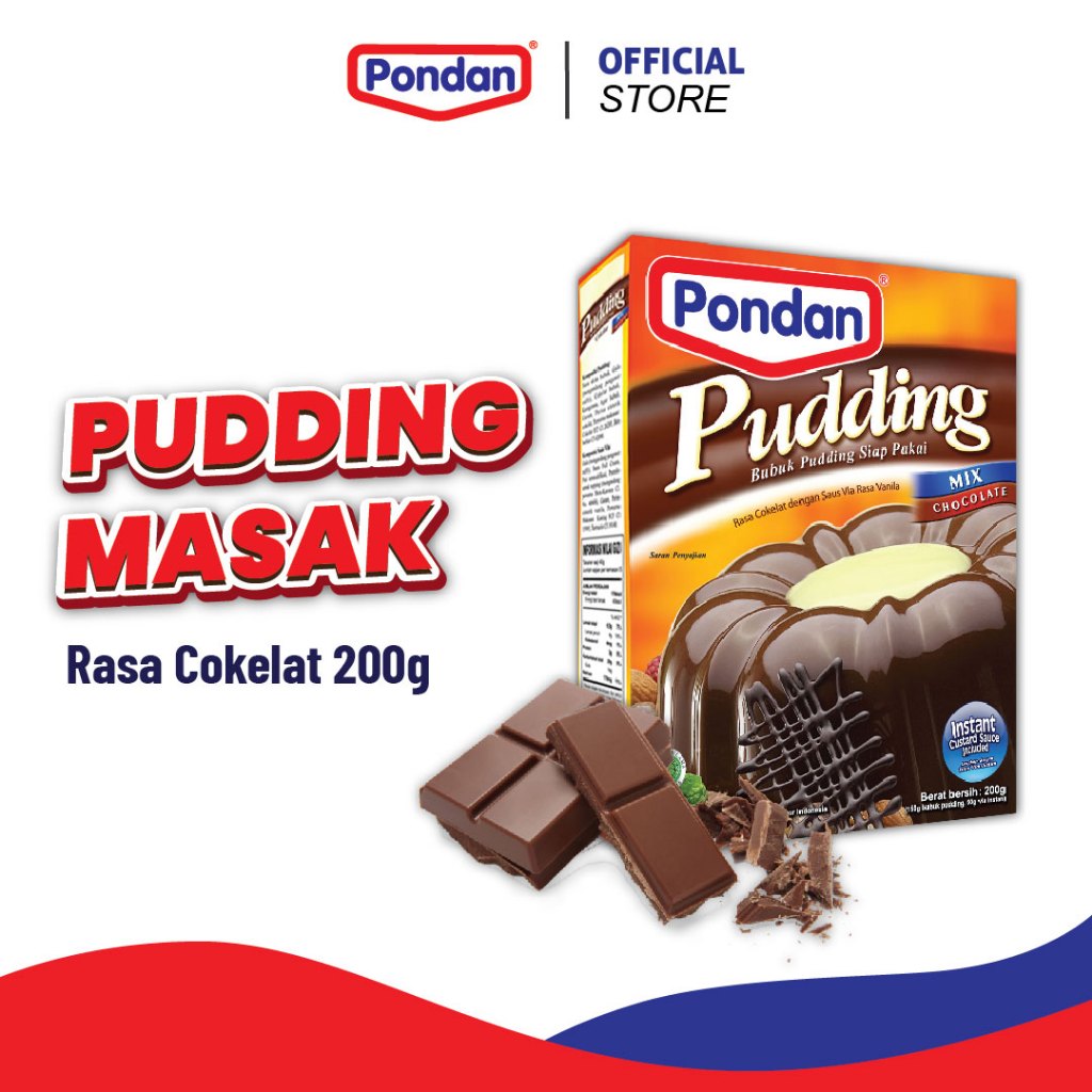 

(DISKON 15%) Pondan Pudding Cokelat 200g EXPIRED 12 APRIL 2026
