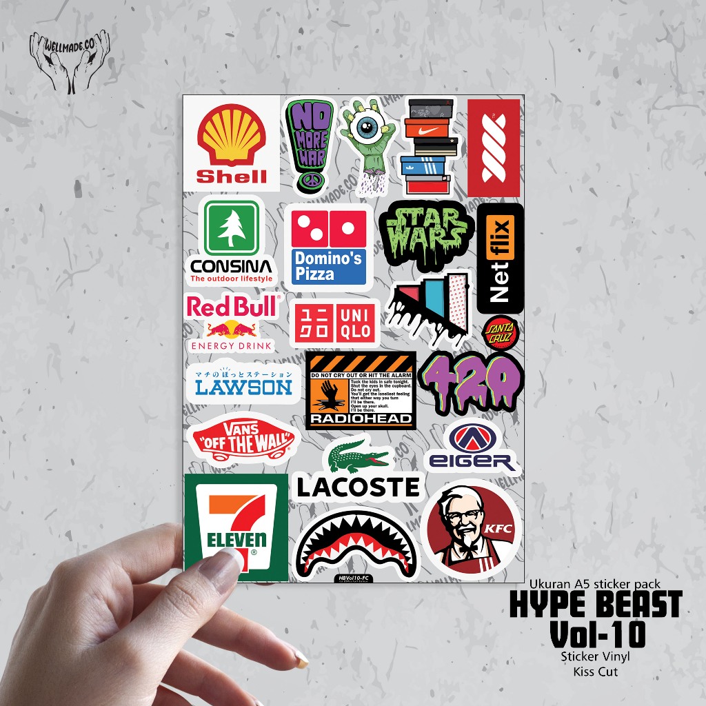 

Sticker Pack HYPE BEAST Tumblr Helm Laptop VOL10 FULL COLOUR