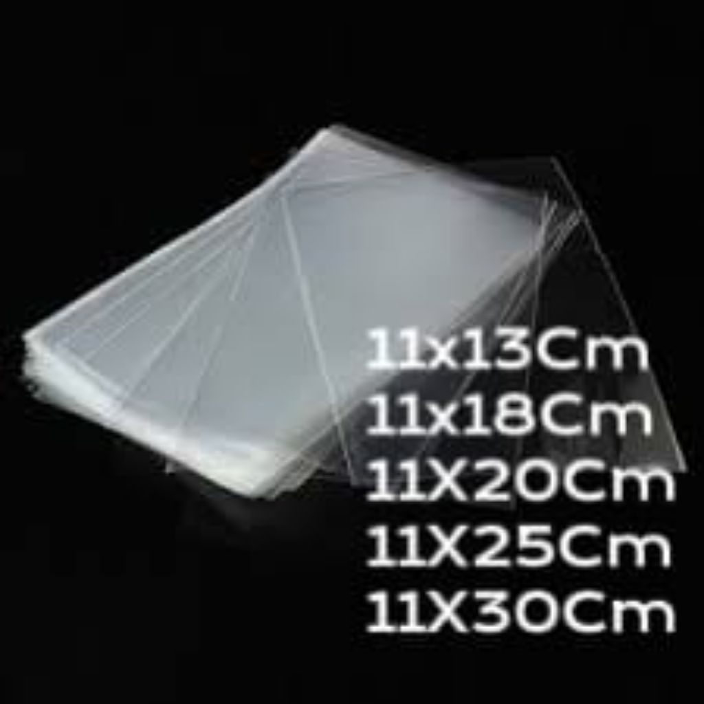 

Plastik OPP kaca bening, variasi uk 11Cm, tanpa perekat