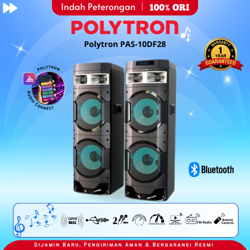 SPEAKER AKTIF POLYTRON PAS 10D28 / PENGERAS SUARA / SPEAKER BLUETOOTH / SPEAKER 10 INCH / SPEAKER AK