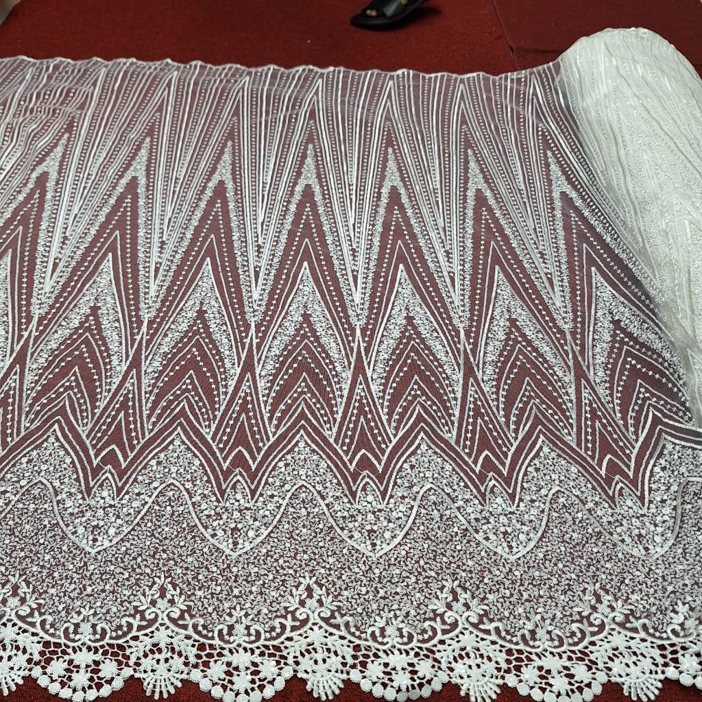 Kain tile payet siquin piramid premium / tile payet mewah