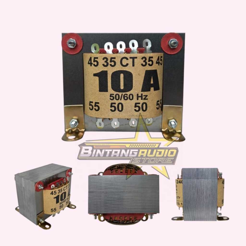 Trafo 10A Kecil CT 55V Merk YT Transformer / Travo 10 Amper 55Vct Tembaga Murni SUPREME Original