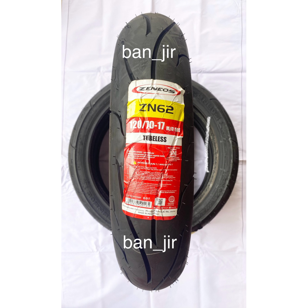 Ban Zeneos ZN62 120/70 Ring 17, Tubeless