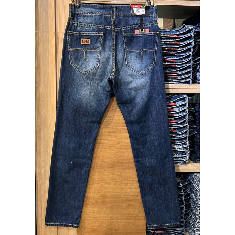 Celana Jeans Pria Lois Original Slimfit Blue Celana Jeans Panjang Pria Lois Terbaru