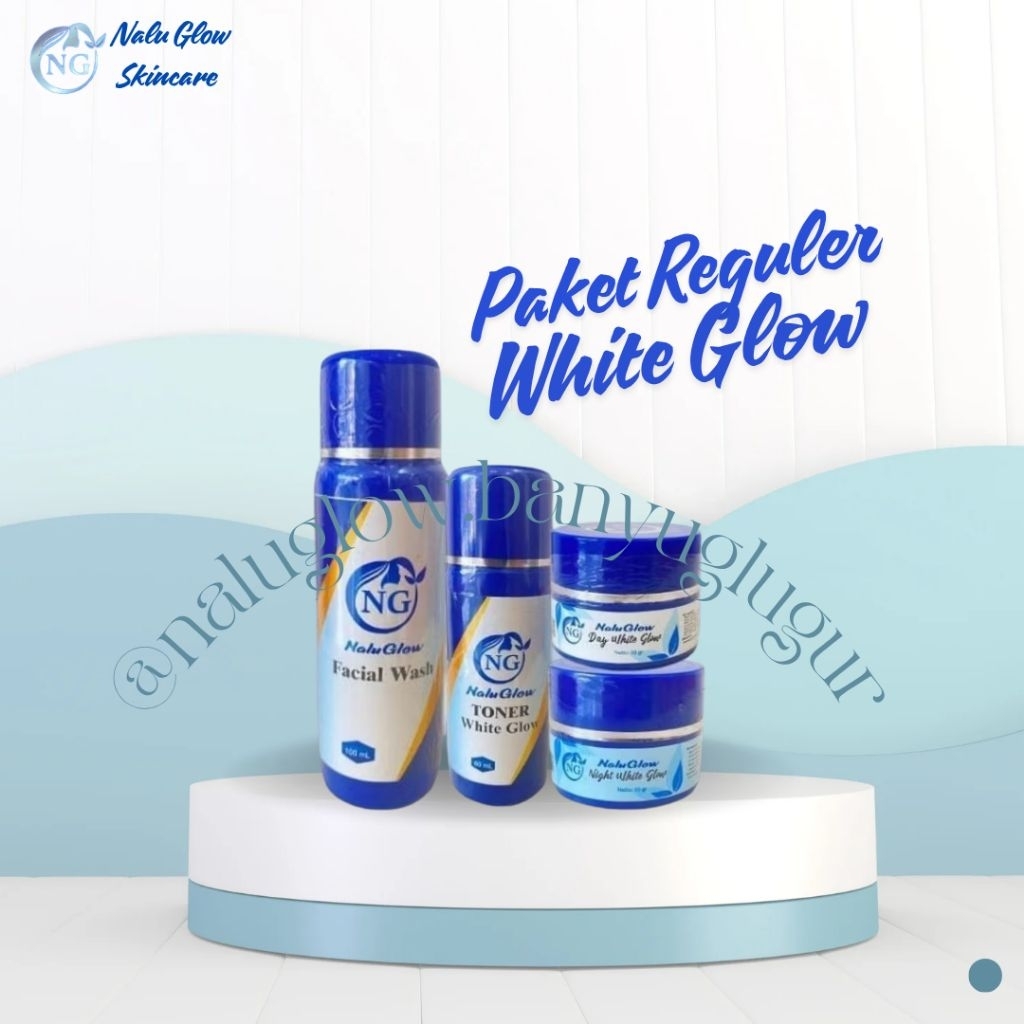 Nalu Glow Paket Normal White Glow BPOM | Whitening Glowing | Mutiara Skin