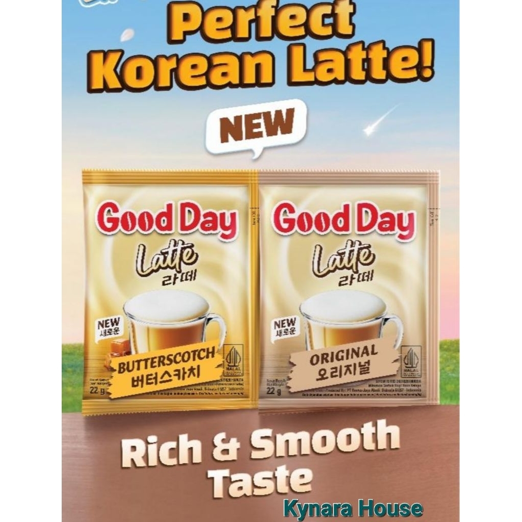 

Good Day Kopi Instant Latte 10x22gr (1 Dus isi 12 Renceng)